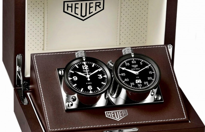 HEUER Rally-Master 150 YEARS Anniversary Limited Edition Dashboard Mount Timers