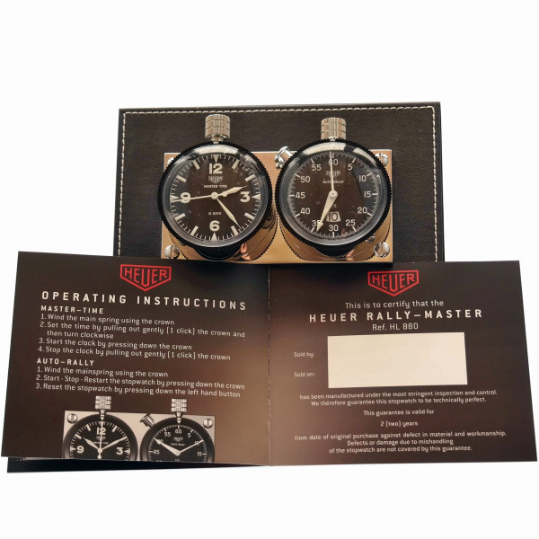 HEUER Rally-Master 150 YEARS Anniversary Limited Edition Dashboard Mount Timers