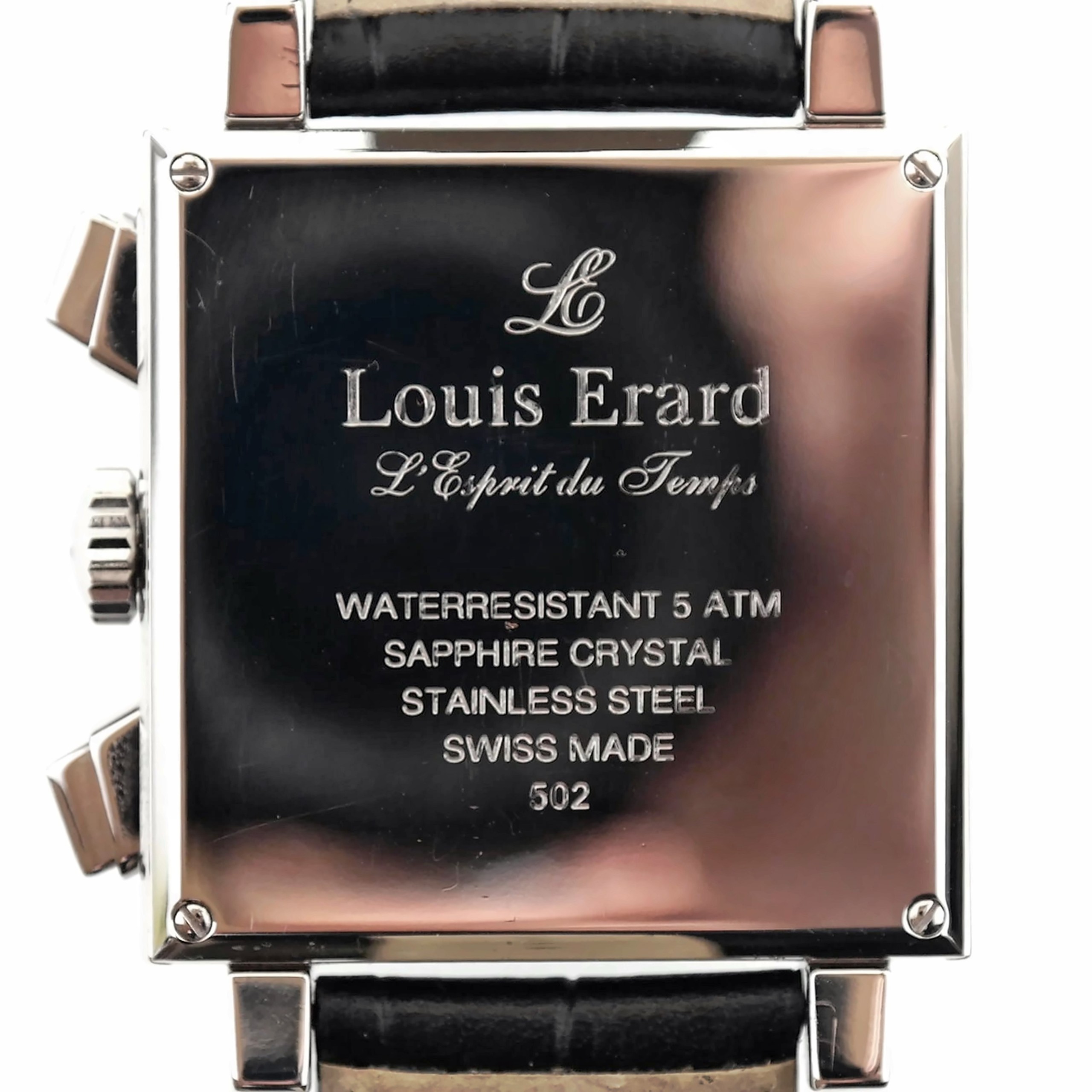 Louis Erard La Karree Automatic Men's Date Watch 39 mm Ref 502 Box