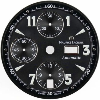 MAURICE LACROIX - Croneo MP6318 - Automatic Chronograph Watch Dial - Black