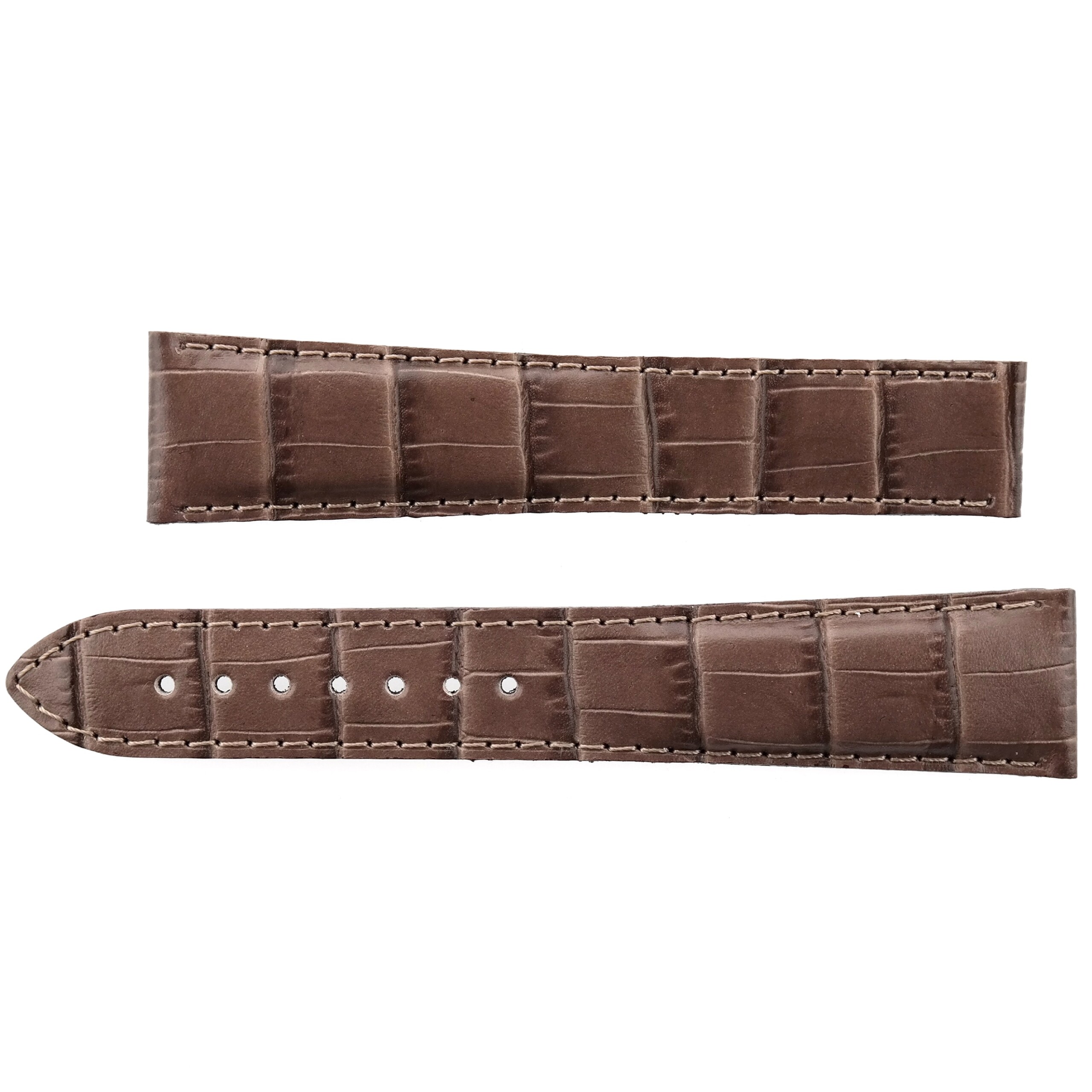 MAURICE LACROIX - Leather Watch Strap - 22/18 100/125 - Swiss Made - Brown - XL
