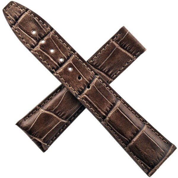 MAURICE LACROIX - Leather Watch Strap - 22/18 80/120 - Swiss Made - Brown