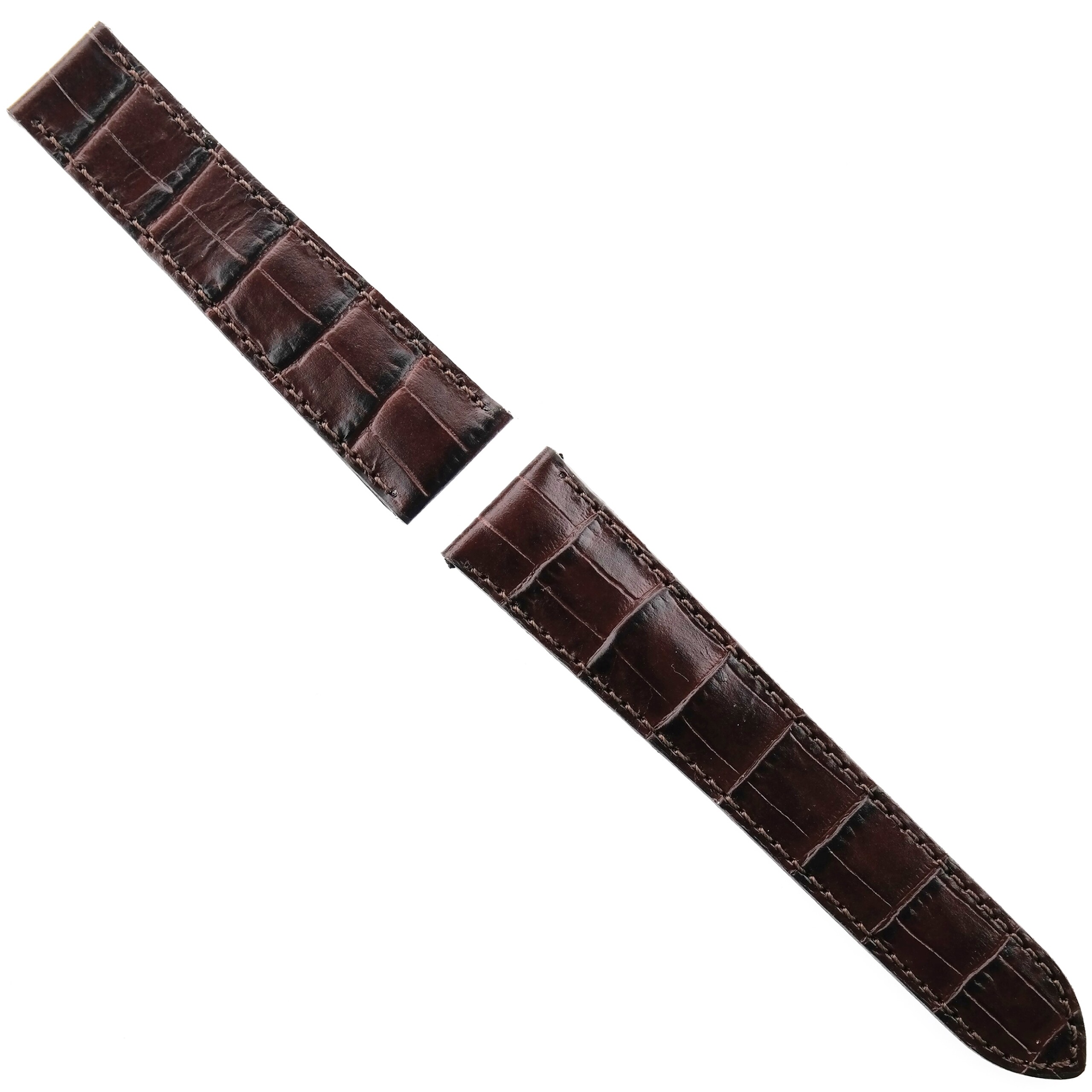 MAURICE LACROIX - Luxury Watch Strap - 21/18 80/115 - Swiss Made - Brown