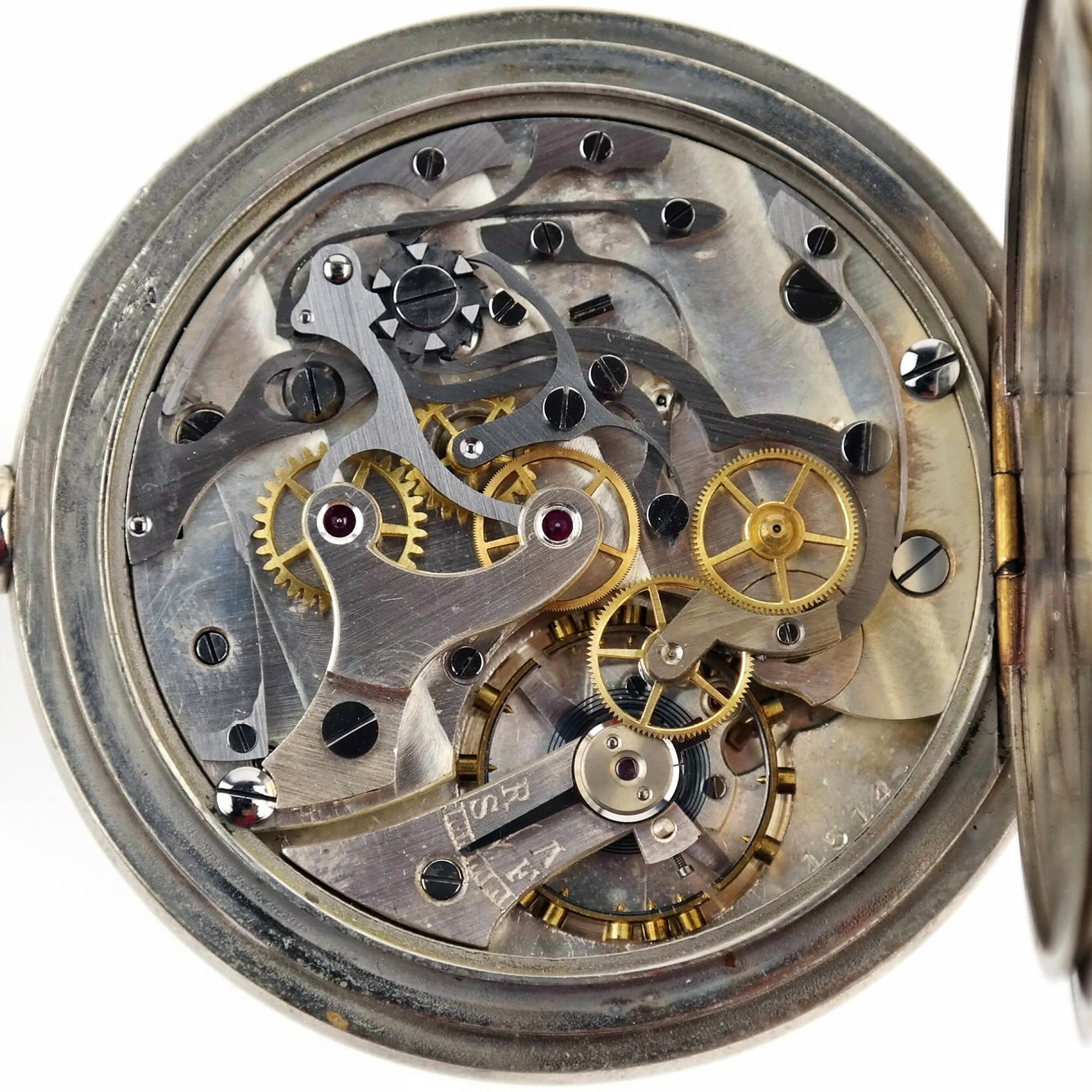 NATIONAL WATCH - Single Pusher Column Wheel Chronograph Vintage StopWatch