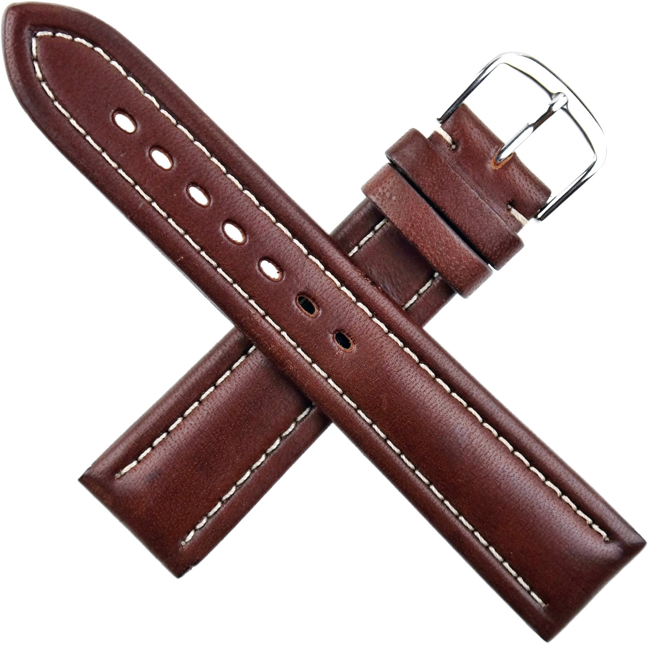 REVUE THOMMEN - Leather Watch Strap - 20 mm - Swiss Made - Brown