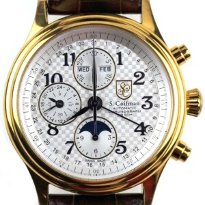 S.COIFMAN - Automatic Chronograph Triple Date MoonPhase Swiss Watch Valjoux 7751