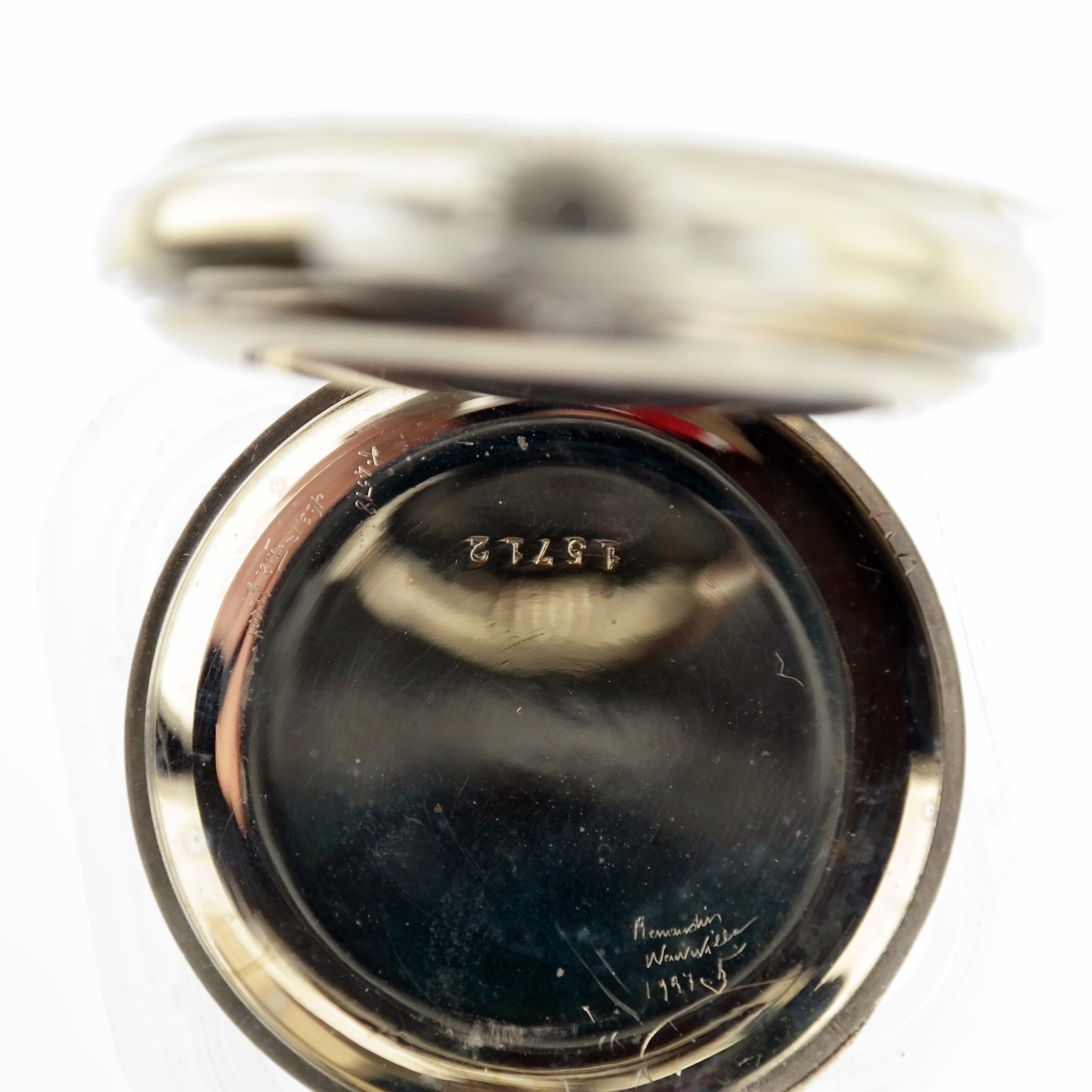 Single Pusher Column Wheel Chronograph Vintage Pocket Watch