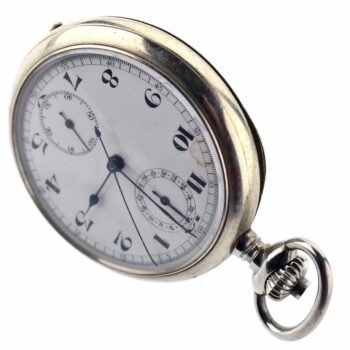 Single Pusher Column Wheel Chronograph Vintage Pocket Watch
