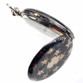 Single Pusher Column Wheel Chronograph Vintage Silver Pocket Watch