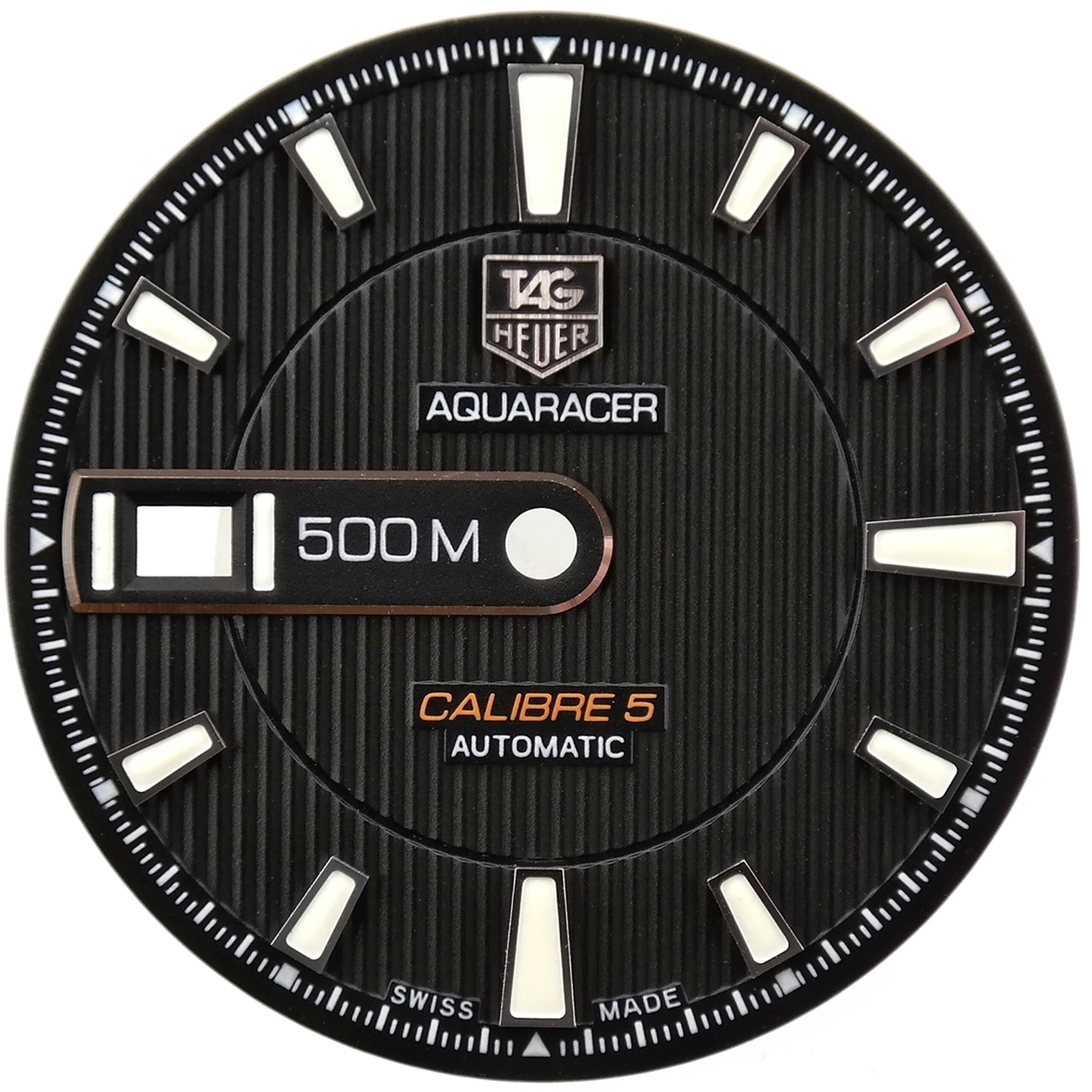 TAG Heuer Aquaracer Calibre 5 Automatic 500 M WAJ2110 Watch Dial Black