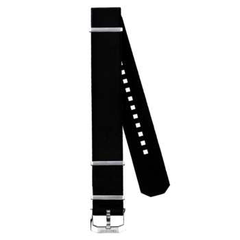 TAG HEUER AUTAVIA Black and Black Fabric Strap - 21 mm