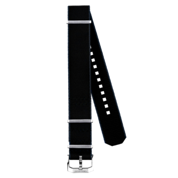 TAG HEUER AUTAVIA Black and Black Fabric Strap - 21 mm