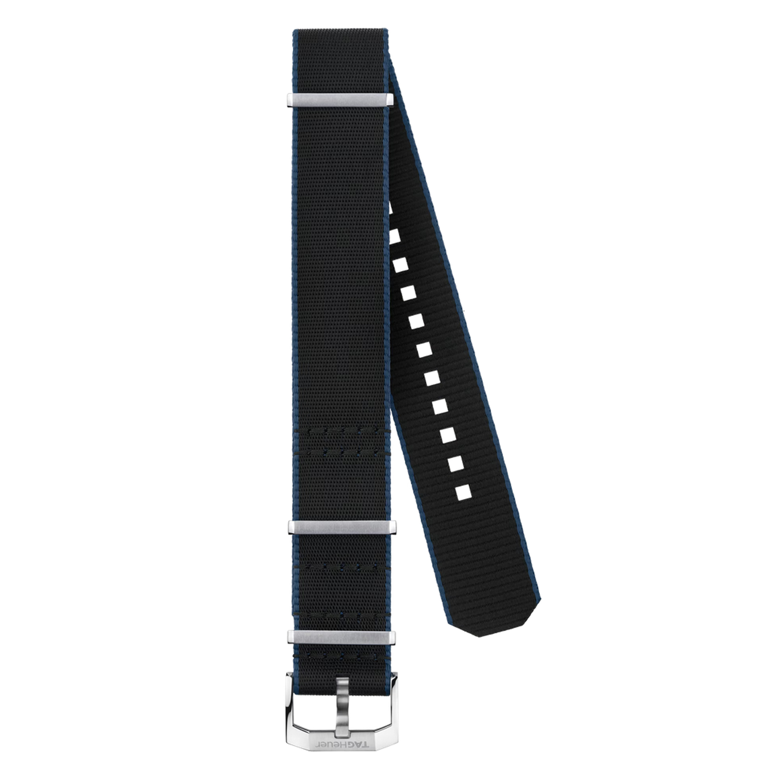 TAG HEUER AUTAVIA Black and Blue Fabric Strap BC0962 - 21 mm