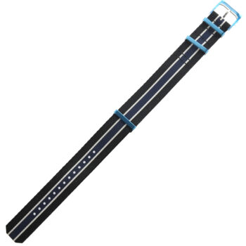 TAG HEUER Formula 1 Black Blue White Fabric Strap FC8197 - 21.5 mm