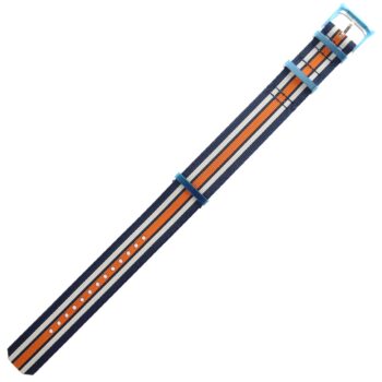 TAG HEUER Formula 1 Blue White Orange Fabric Strap BC0885 - 21.5 mm