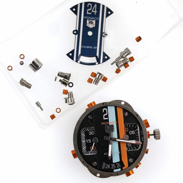 TAG Heuer Monaco 24 Chronograph Watch Movement Kit with Extra Parts
