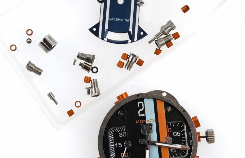 TAG Heuer Monaco 24 Chronograph Watch Movement Kit with Extra Parts