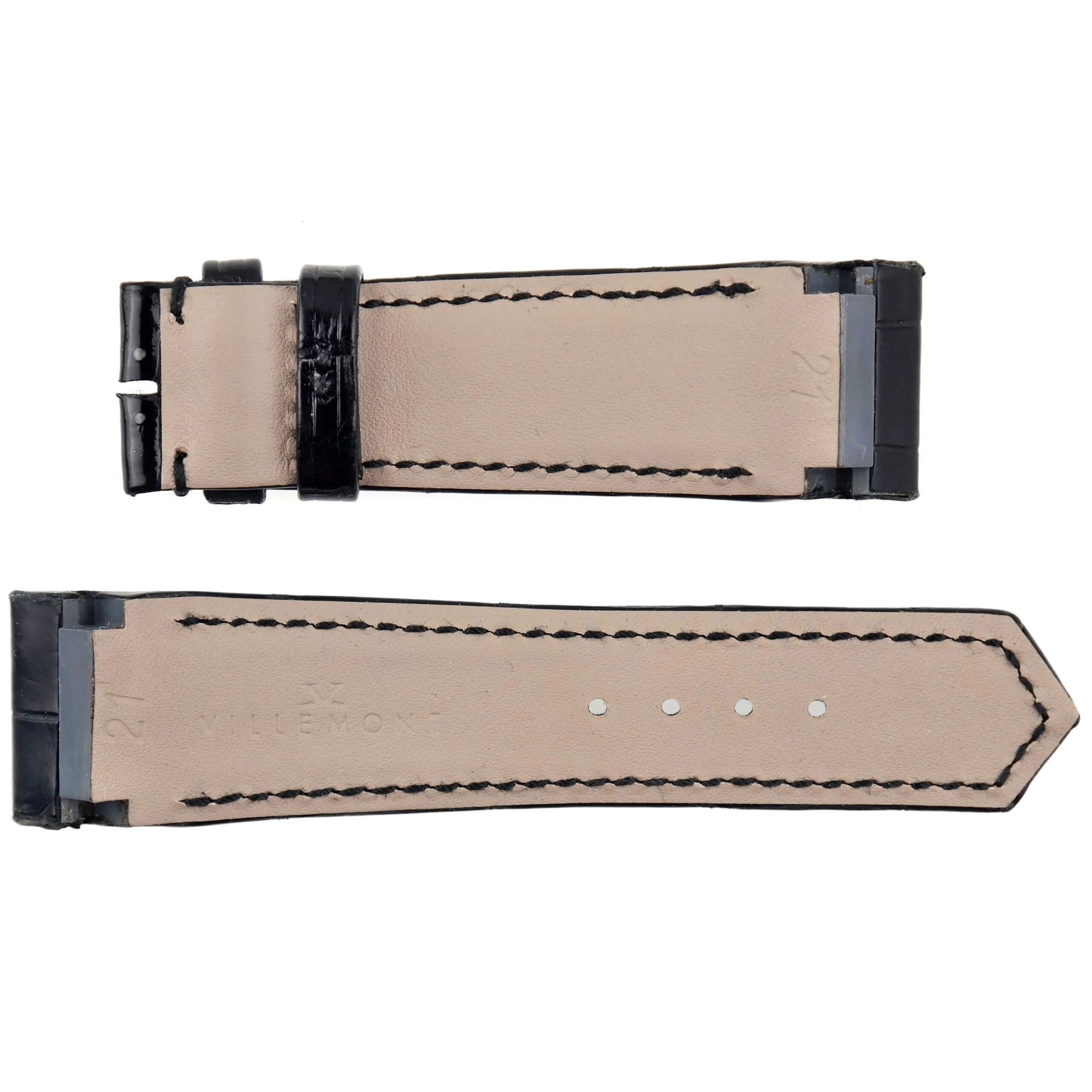 VILLEMONT - Luxury Watch Strap - 21 mm x 18 mm - Genuine Leather