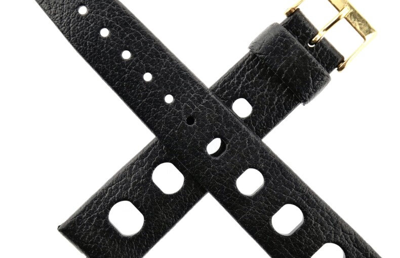 Vintage BESTFIT TROPIC SPORT Watch Strap - 23318 - 18 mm - Black - Swiss Made