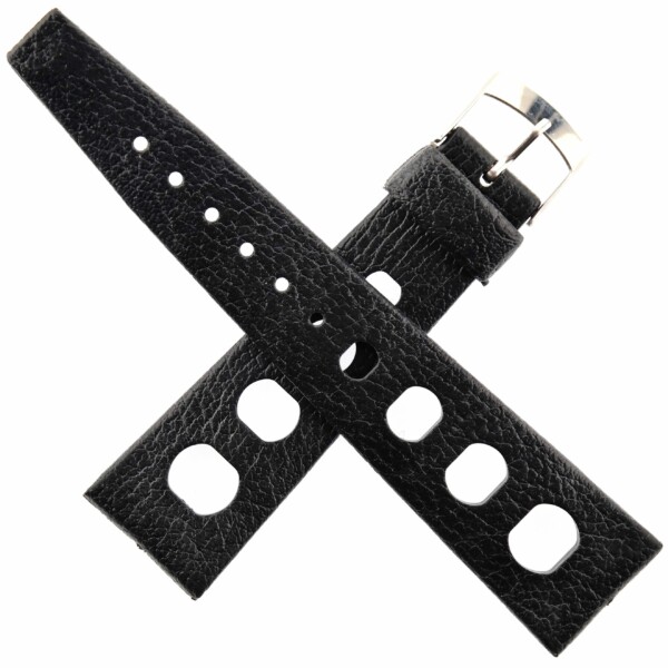 Vintage BESTFIT TROPIC SPORT Watch Strap - 23322 - 22 mm - Black - Swiss Made