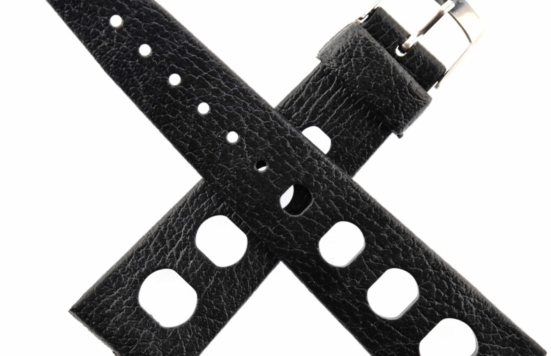 Vintage BESTFIT TROPIC SPORT Watch Strap - 23322 - 22 mm - Black - Swiss Made