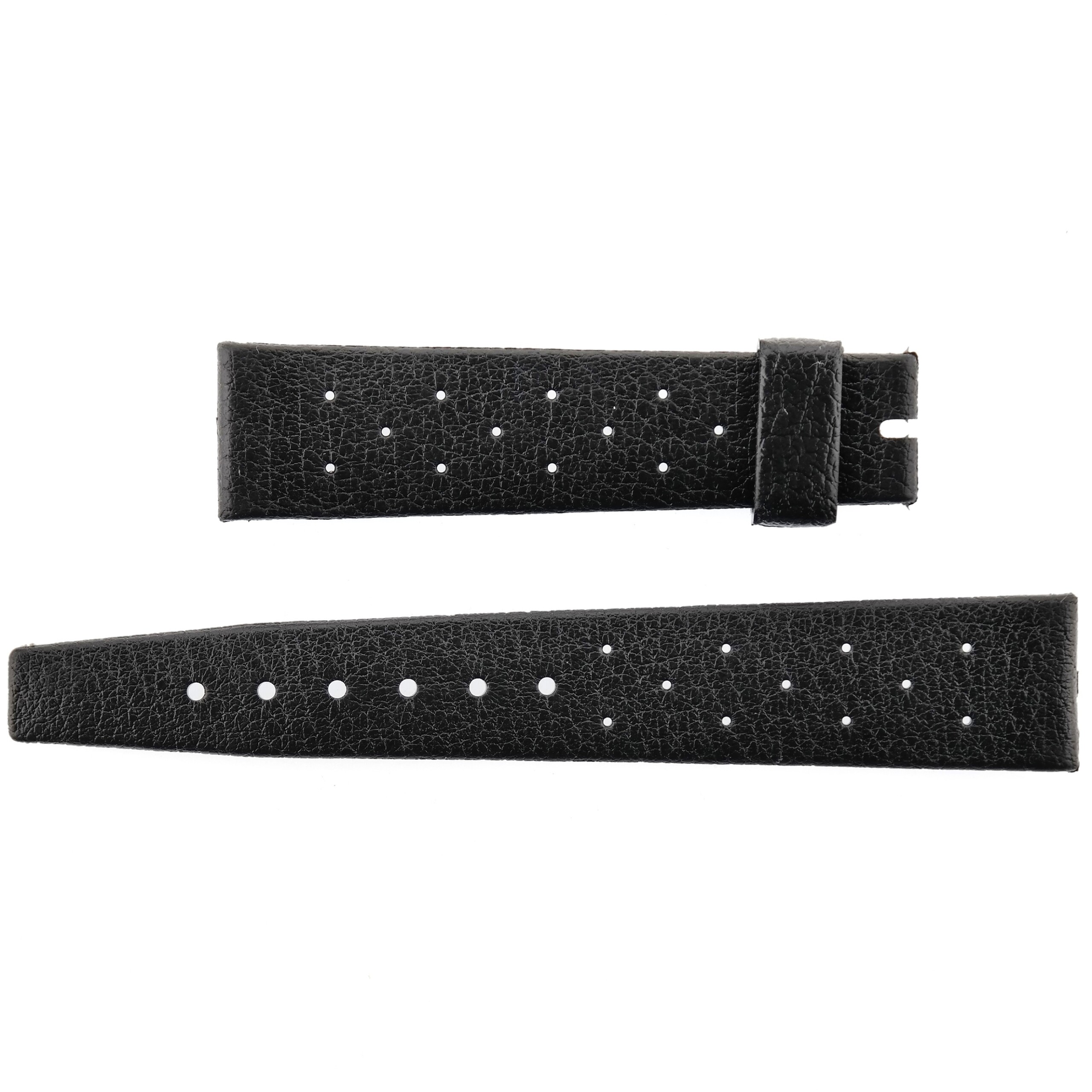 Vintage BESTFIT TROPIC STAR Watch Strap - 23219 - 19 mm - Black - Swiss Made