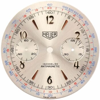 Vintage Chronograph Heuer Watch Dial