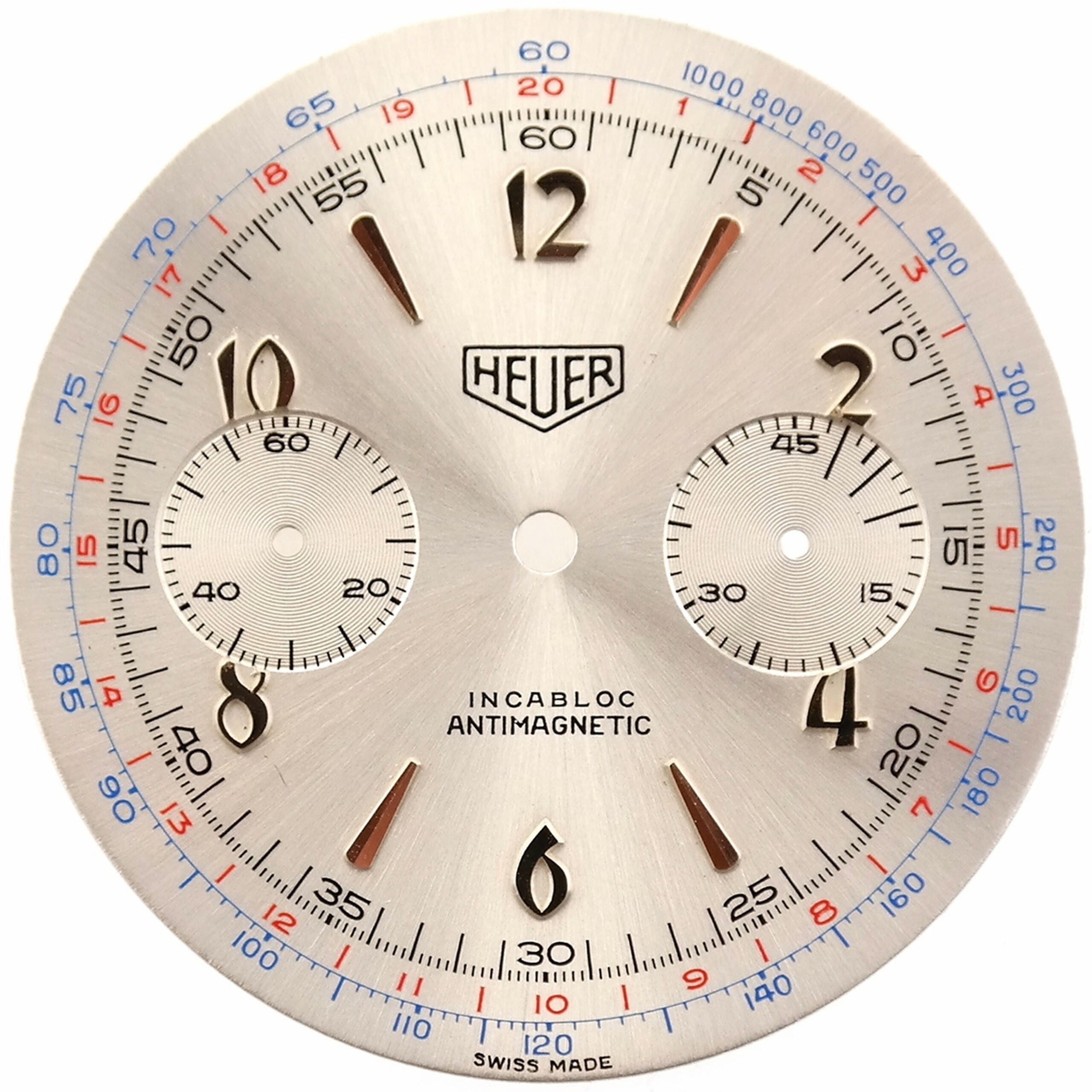 Vintage Chronograph Heuer Watch Dial