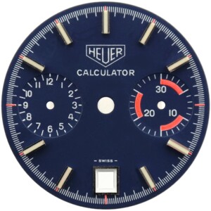Vintage Heuer Calculator Chronograph Ref. 740.633 Watch Dial