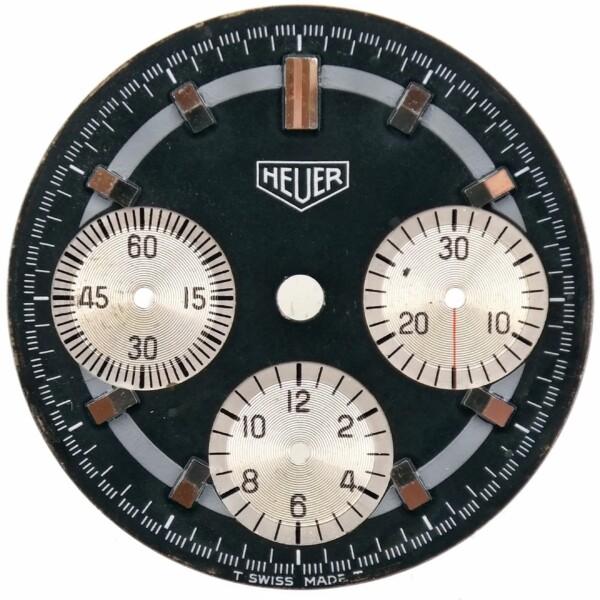 Vintage Heuer Chronograph Valjoux 726 Watch Dial