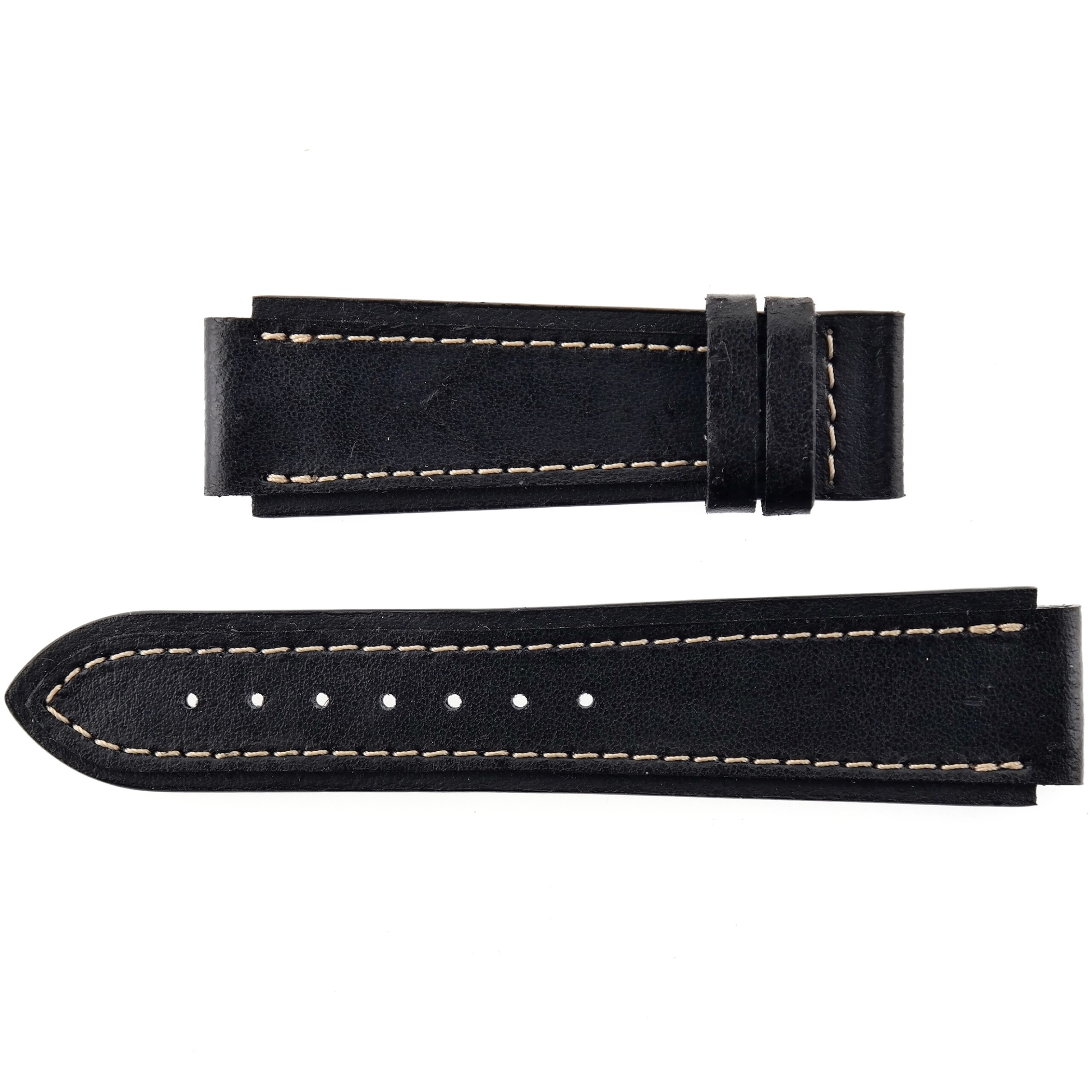 Vintage YEMA Watch Strap - Military/Pilot - 19 mm - Leather - France
