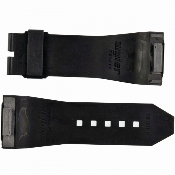 WYLER Genève CODE R Black Rubber Watch Strap M - 27.5 mm