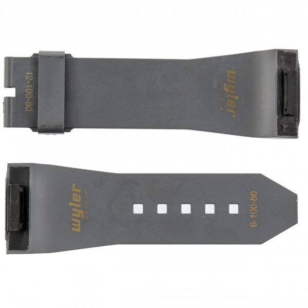 WYLER Genève CODE R Gray Rubber Watch Strap M - 27.5 mm