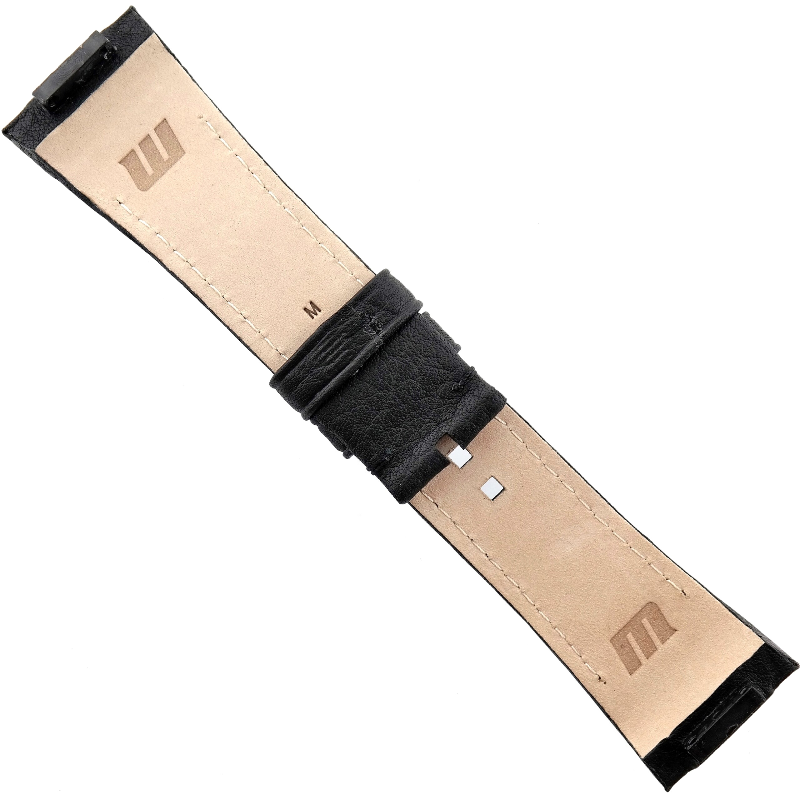 WYLER Geneve - CODE R/S - Leather Watch Strap - M - Black